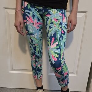 Colorful Tropical Print Leggings